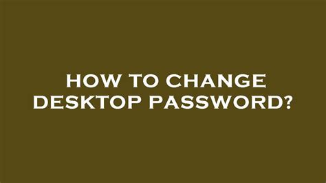 Image result for Changing Passwords On Computer Tips