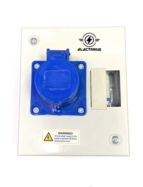ELECTRRIUS Industrial Distribution Board with Plug & Socket Box ...