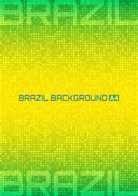 Abstract digital background using brazil flag colors a4 format abstract ...