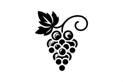 Grape Outline Vector Clipart Graphic by SKShagor Barmon · Creative Fabrica
