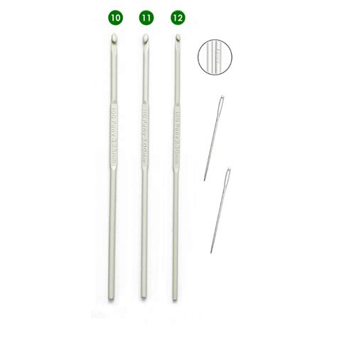 Buy Aluminium Crochet Hook Set | Sizes 10-12 — MGwoolyarn