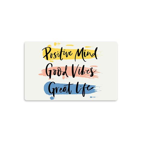 Buy EVERCAREGIFTS Motivational Quotes Fridge Magnet Good Vibes Happy ...