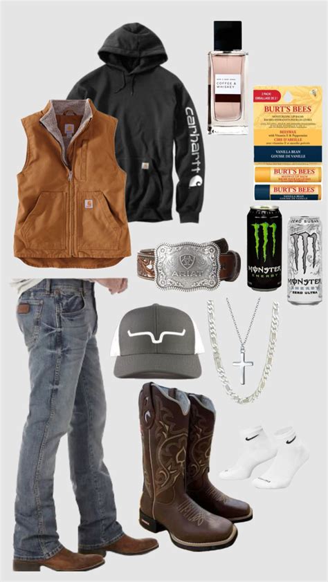 Check out cadencevu's Shuffles | Cowboy outfit for men, Casual country ...