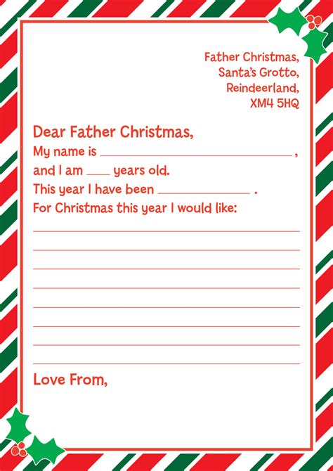 Father Christmas Letter Templates | Template Samples
