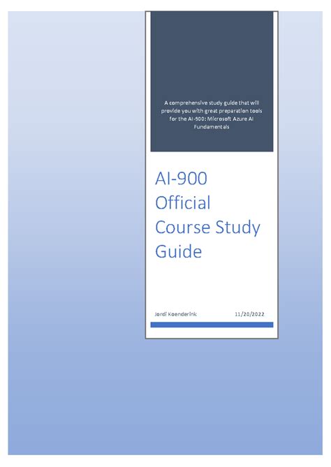 AI-900+Official+Course+Study+Guide - A comprehensive study guide that ...