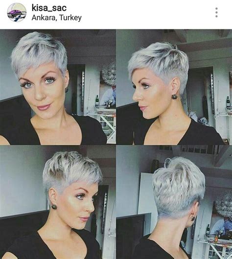 💇kapsels | Short silver hair, Short hair styles, Short hair styles pixie