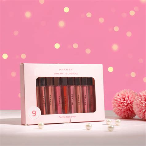 Luxe Matte Liquid Lipsticks Box- All 9 Stunning Shades – Praush