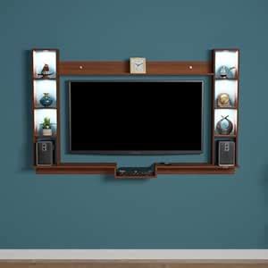DAS Darcy LED Light Installed Wall Mount Engineered Wood TV ...
