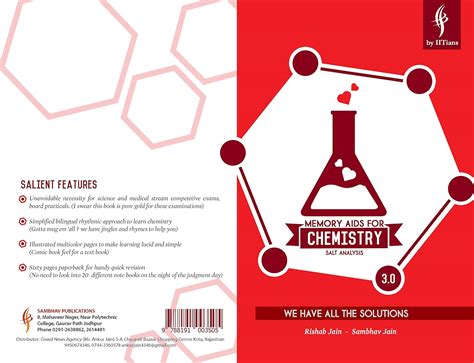 Buy Memory Aids For Chemistry: With Salt Analysis (Memory Aids For ...