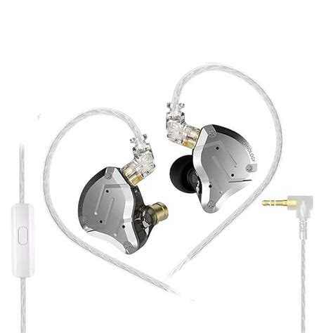 KZ ZS10 Pro in-Ear Monitor Earphone with Mic Hybrid Driver Setup IEM (4 ...