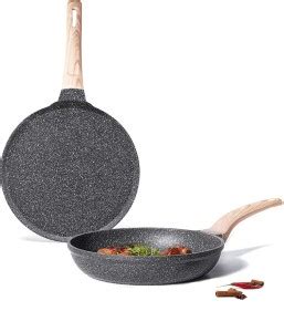 CaROTE Granite Non Stick Induction Set Combo, 20cm Frying Pan+20cm Dosa ...