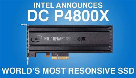 Intel announces the first Optane / 3D XPoint SSD - DC P4800X for $1520 ...