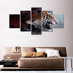 Day Decals 46 cm Tiger Roaring Cut Pieces Self Adhesive Sticker Price ...