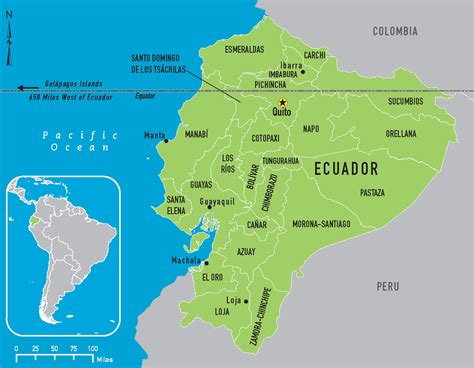 Ecuador Equator Map