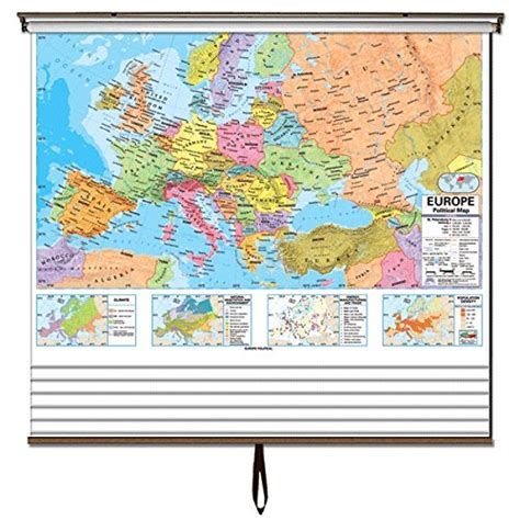 7 Map Advanced Political Continent Wall Map Set (Advanced Political ...