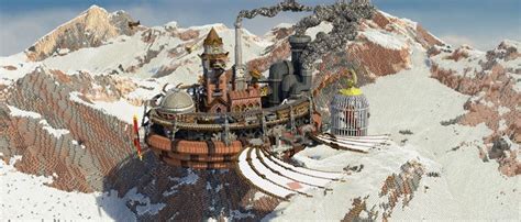 Fantastic Flying Machine | Minecraft steampunk, Minecraft, Factory architecture