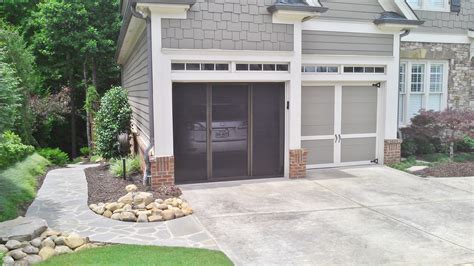 Garage With Screen Door