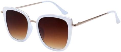 Buy Peter Jones White Medium UV Protected Cateye Sunglasses for Women ...