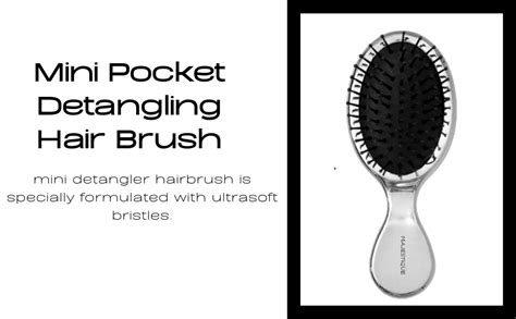 Buy Majestique Mini Pocket Detangling Brush – Soft Ball-Tipped Nylon ...