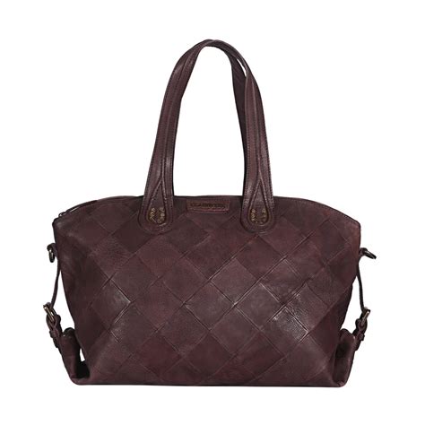 Cannes Diamond Large Bowler Bag – Classicuir