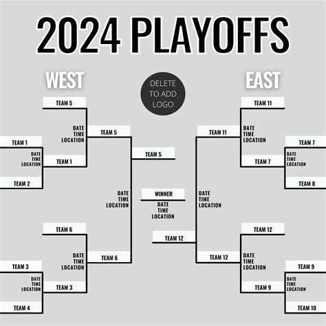 CUSTOMIZABLE 8, 12, 16, 24, 32 Team Single Elimination Tournament ...