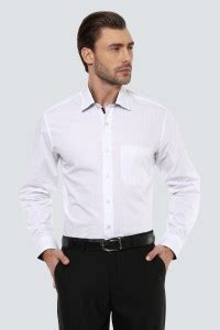 LOUIS PHILIPPE Men Checkered Formal White Shirt - Buy LOUIS PHILIPPE ...