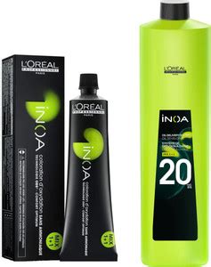KERASTASE Inoa Ammonia Free Hair Color 60G 4 Brown Natural + 20Vol 6% ...