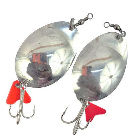 Silver Spoon Lure With Teaser | 30g/45g (Strong Treble hooks) – Fish ...