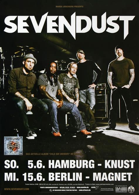 Sevendust - Cold Day Memory, Hamburg & Berlin 2011 - Konzertplakat, US ...