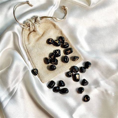 Black Jasper Rune Set – The Trivia Store