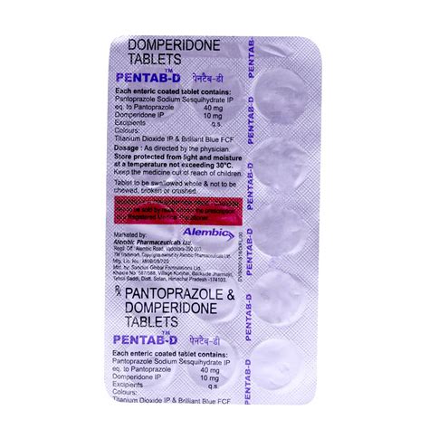 Pentab-D Tablet | Uses, Side Effects, Price | Apollo Pharmacy