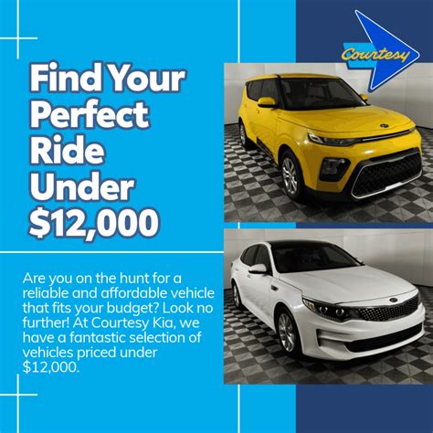 Find Your Perfect Ride Under $12,000 at Courtesy Kia! | Courtesy Kia