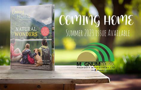 The Summer 2023 Issue of "Coming Home" Magazine is now available [FREE DOWNLOAD] - Magnum York ...