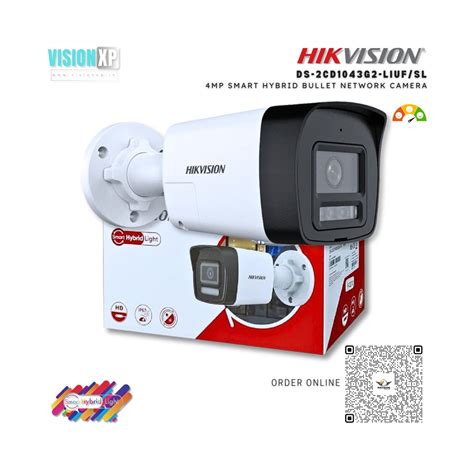 Hikvision DS-2CD1043G2-LIUF/SL 4MP Smart Hybrid Bullet Network Camera ...