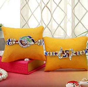 TIED RIBBONS Set of 2 Designer Rakhi for Bhaiya with Rakshabandhan ...