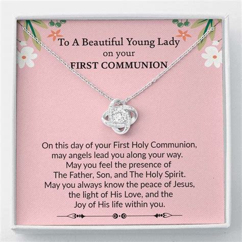 Daughter Necklace, First Communion Gift, First Communion Gift Girl ...