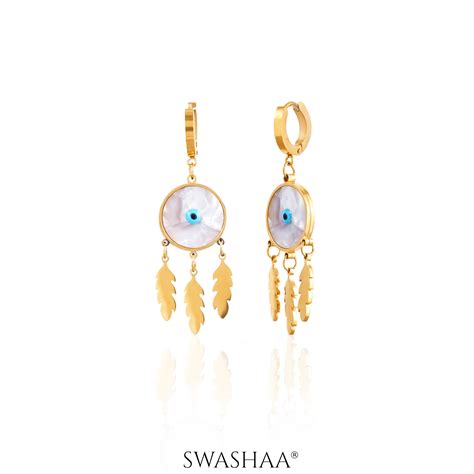 Satori Eye 18K Gold Plated Earrings – Swashaa