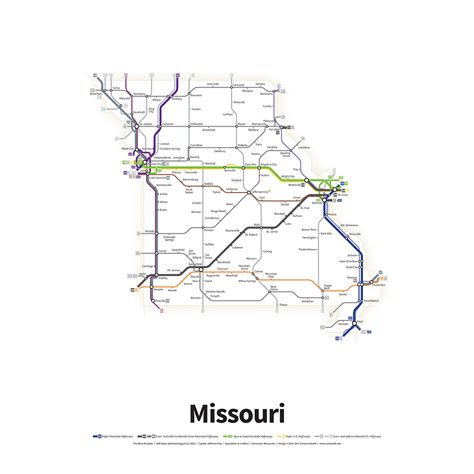 Highway Map Of Missouri