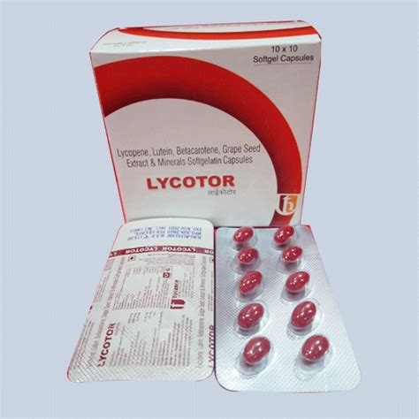 LYCOTOR Softgel Capsules Torance Healthcare Pvt. Ltd.