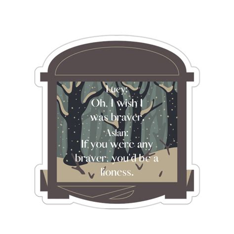 Lucy the Valiant Sticker Narnia Sticker the Lion the - Etsy