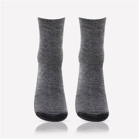 Woolen Gripper (Anti-Skid) Indoor Socks for Men (Color:- Anthra) – BONJOUR