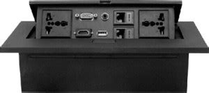 ANDTRONICS Hydraulic Pop Up Box / Cable Cubby with HDMI, Audio, LAN ...