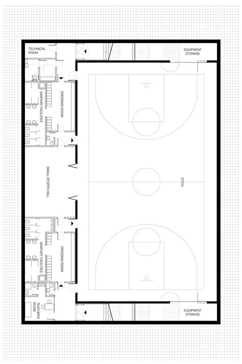 Indoor Basketball Court Floor Plan