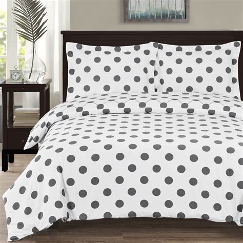 100% Cotton Percale Polka Dots Duvet Cover Set - Twin/Twin XL - Walmart.com