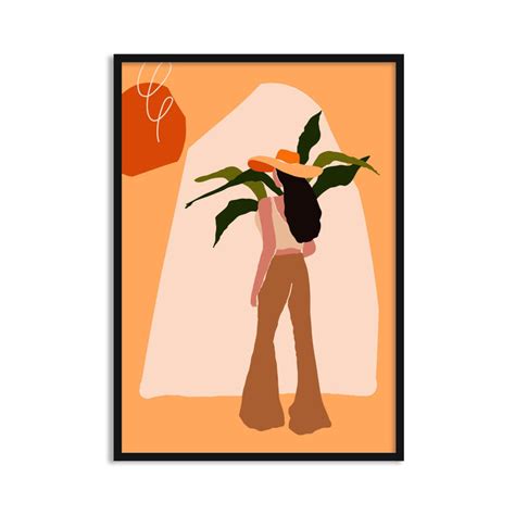 Mystical Women Painting Framed Wall Art For Living Room Bedroom and ...