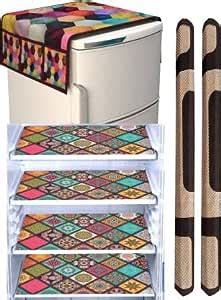 FRC Décor Fridge Cover Football 4 Multi 2 BR H. : Amazon.in: Home & Kitchen