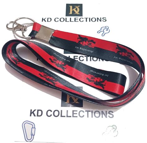 KD COLLECTIONS Lord Bajrangbali Hanuman & Tibetan Ladakh Flag Lanyard ...