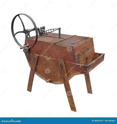 Vintage Washing Machine Isolated. Stock Image - Image of machines ...