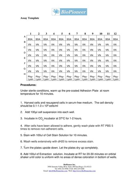 Free Printable 96 Well Plate Templates [Excel PDF, Word] Editable