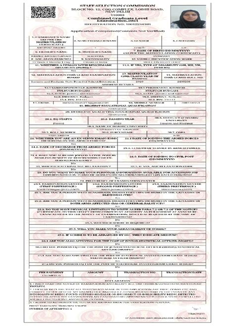 Application cgl ssc - iwiwi - STAFF SELECTION COMMISSION BLOCK NO. 12 ...